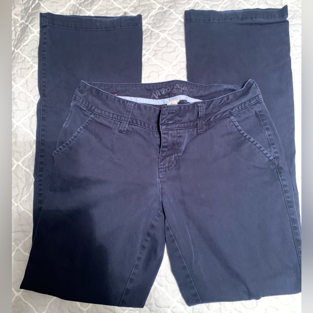 Arizona jean co. Blue khaki pants. Juniors size 5